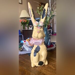 19” carved Bunny Rabbit
